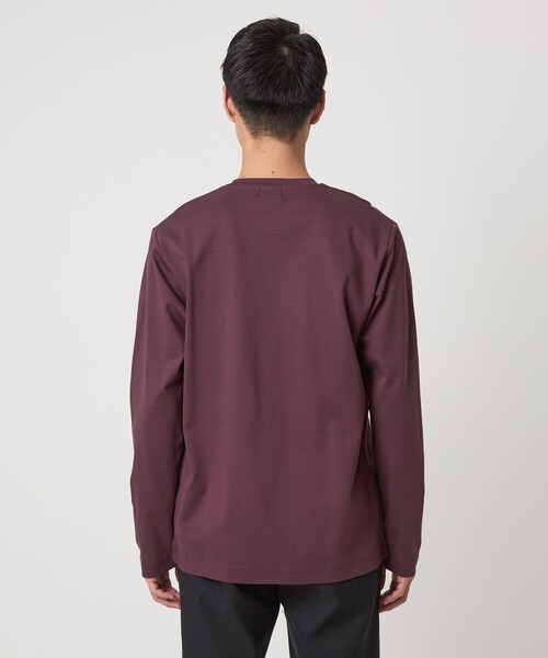 green label relaxing(グリーンレーベルリラクシング)の「オーガニック コットン ポンチ クルーネック Tシャツ(Tシャツ/カットソー・メンズ・ブラック/ワイン/ホワイト/ライトグレー・M/XL/L/XXL/S)」の15枚目の写真
