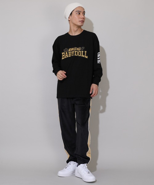 BABYDOLL(ベビードール)の「親子お揃い ゴールドワッペンロンT 0854A(Tシャツ/カットソー・レディース・ベージュ/ブラック・L/M)」の13枚目の写真