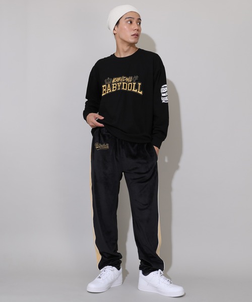 BABYDOLL(ベビードール)の「親子お揃い ゴールドワッペンロンT 0854A(Tシャツ/カットソー・レディース・ベージュ/ブラック・L/M)」の16枚目の写真