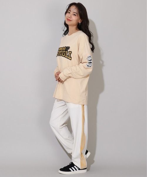 BABYDOLL(ベビードール)の「親子お揃い ゴールドワッペンロンT 0854A(Tシャツ/カットソー・レディース・ベージュ/ブラック・L/M)」の19枚目の写真