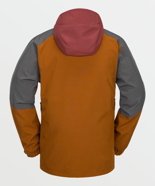 Volcom フード付きスノーボードジャケット グレー/オレンジ Volcom フード付きスノーボードジャケット グレー/オレンジ 楽天市場