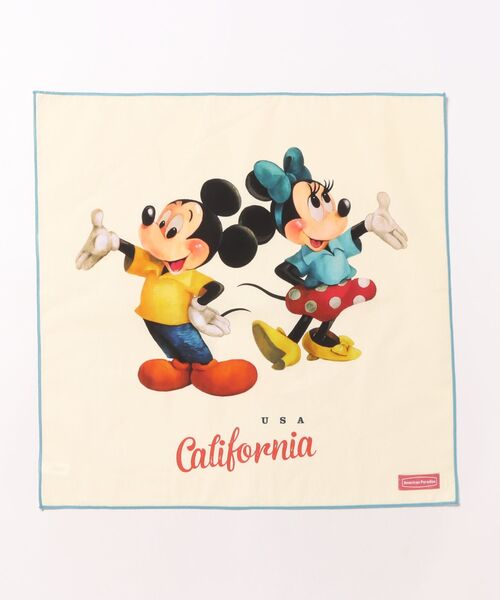 Disney(ディズニー)の「【 Disney 】 American Paradise バンダナ ミッキ&ミニー 25S8(バンダナ/スカーフ・レディース・その他1/その他2・FREE)」の1枚目の写真