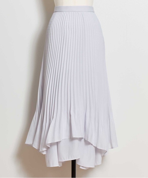 NOELA（ノエラ）の「ティアードシャイニースカート（スカート・レディース・ブラウン/サックスブルー/オフホワイト・M/S）」の9枚目の写真