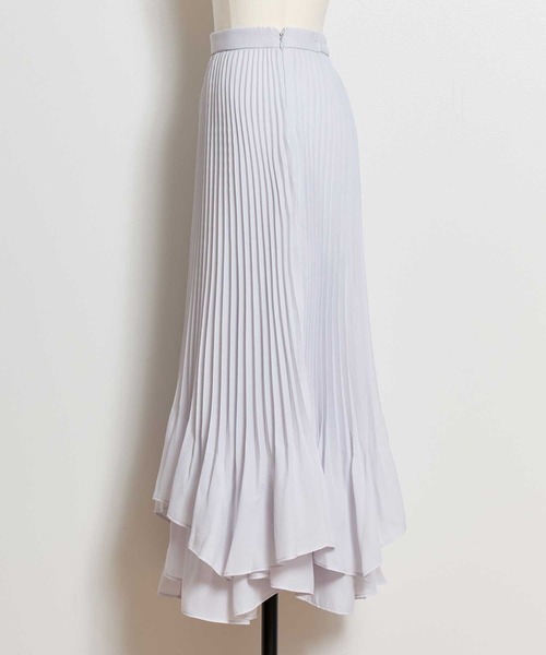 NOELA（ノエラ）の「ティアードシャイニースカート（スカート・レディース・ブラウン/サックスブルー/オフホワイト・M/S）」の10枚目の写真