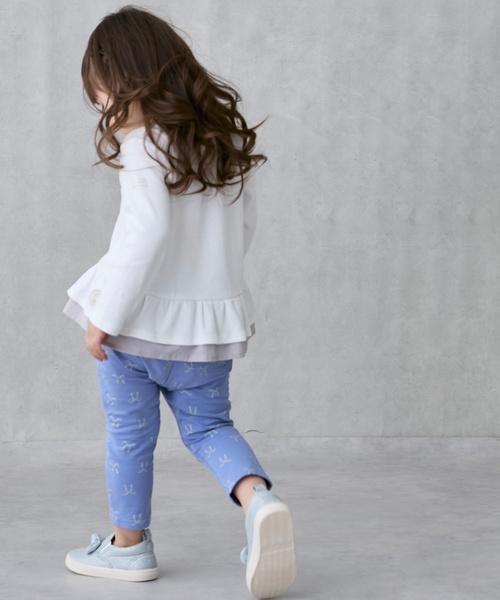 petit main（プティマイン）の「【プティプラ】ゆるんパンツ（その他パンツ・キッズ・ブルー/ブラウン/グリーン/ベージュ/ライトブルー/カラフル/キャメル/キナリ・90cm/110cm/100cm/80ｃｍ/120cm/130cm）」の9枚目の写真