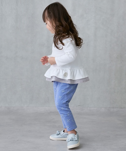 petit main（プティマイン）の「【プティプラ】ゆるんパンツ（その他パンツ・キッズ・ブルー/ブラウン/グリーン/ベージュ/ライトブルー/カラフル/キャメル/キナリ・90cm/110cm/100cm/80ｃｍ/120cm/130cm）」の10枚目の写真