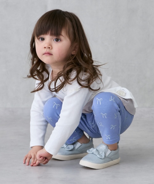 petit main（プティマイン）の「【プティプラ】ゆるんパンツ（その他パンツ・キッズ・ブルー/ブラウン/グリーン/ベージュ/ライトブルー/カラフル/キャメル/キナリ・90cm/110cm/100cm/80ｃｍ/120cm/130cm）」の11枚目の写真