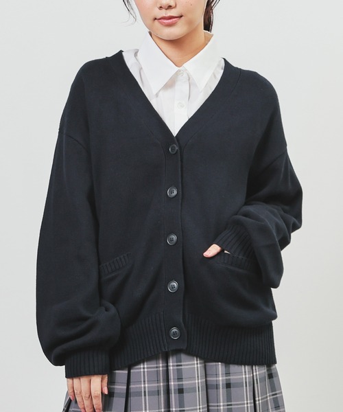 Hbeauty &youth カーディガン　ブラック エイチ ビューティー＆ユースのカーディガン / ボレロの商品一覧