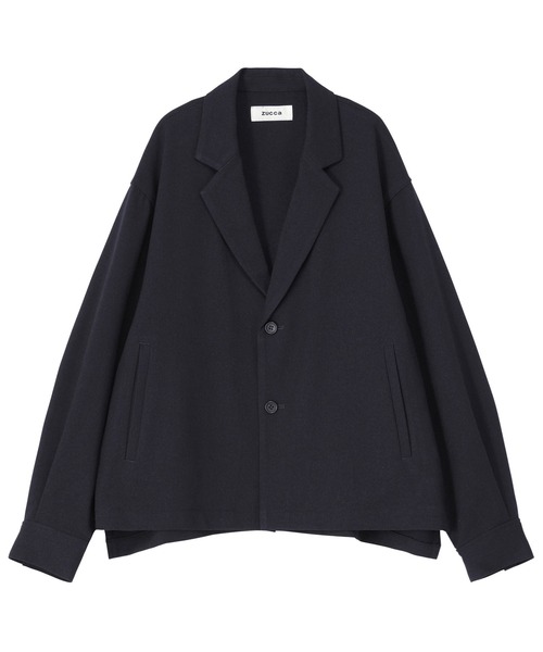 ZUCCa（ズッカ）の「ウーリーストレッチツイル / ジャケット / S（テーラードジャケット・レディース・ライトブラウン/ネイビー/ブラック・M size）」の3枚目の写真