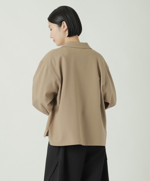 ZUCCa（ズッカ）の「ウーリーストレッチツイル / ジャケット / S（テーラードジャケット・レディース・ライトブラウン/ネイビー/ブラック・M size）」の8枚目の写真