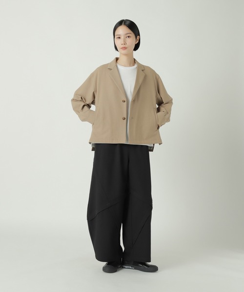 ZUCCa（ズッカ）の「ウーリーストレッチツイル / ジャケット / S（テーラードジャケット・レディース・ライトブラウン/ネイビー/ブラック・M size）」の10枚目の写真