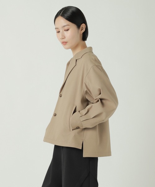 ZUCCa（ズッカ）の「ウーリーストレッチツイル / ジャケット / S（テーラードジャケット・レディース・ライトブラウン/ネイビー/ブラック・M size）」の7枚目の写真