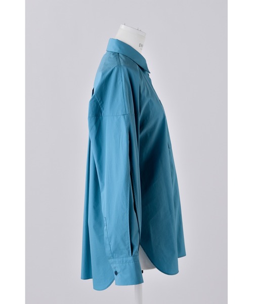 ENFOLD（エンフォルド）の「タイプライターBIO 立体スリーブシャツ（シャツ/ブラウス・レディース・ブルー系その他・38）」の4枚目の写真