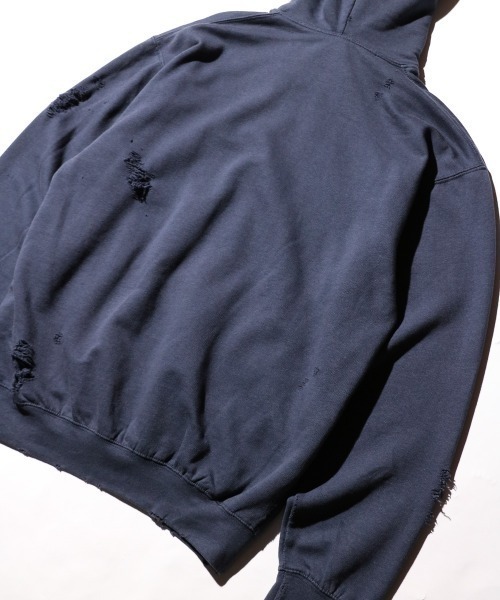THRIFTY LOOK(スリフティールック)の「THRIFTY LOOK / スリフティールック WORN-OUT BAND HOODIE 'RED HOT CHILI PEPPERS'(パーカー・メンズ・ブラック/ネイビー・X-LARGE/MEDIUM)」の5枚目の写真