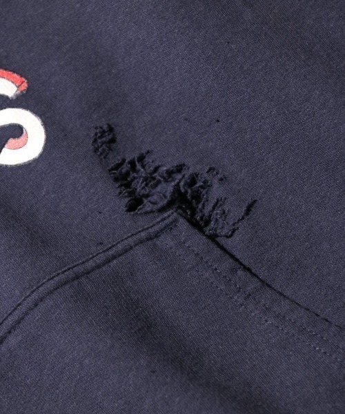 THRIFTY LOOK(スリフティールック)の「THRIFTY LOOK / スリフティールック WORN-OUT BAND HOODIE 'RED HOT CHILI PEPPERS'(パーカー・メンズ・ブラック/ネイビー・X-LARGE/MEDIUM)」の9枚目の写真