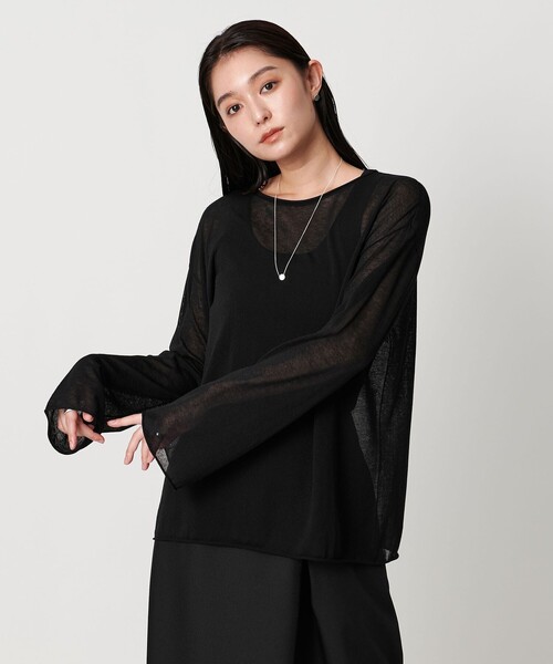 【今期タグ付き新品】ユナイテッドアローズ　半袖ニット　ブラック UNITED ARROWS｜ユナイテッドアローズのニット/セーター（半袖