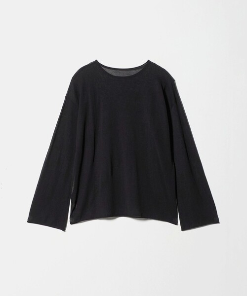 MARW UNITED ARROWS(マルゥ ユナイテッドアローズ)の「<MARW UNITED ARROWS>シアー ロングスリーブ ニット(ニット/セーター・レディース・オフホワイト/ブラック・FREE)」の11枚目の写真