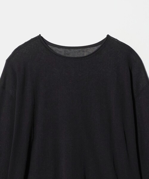 MARW UNITED ARROWS(マルゥ ユナイテッドアローズ)の「<MARW UNITED ARROWS>シアー ロングスリーブ ニット(ニット/セーター・レディース・オフホワイト/ブラック・FREE)」の12枚目の写真