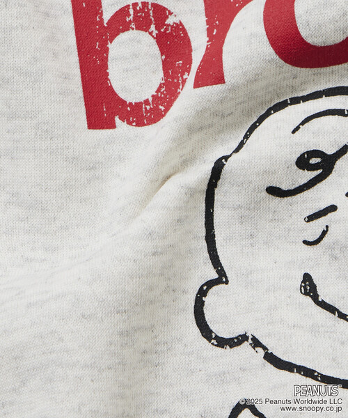 FREAK'S STORE(フリークスストア)の「限定展開 PEANUTS/ピーナッツ 別注 フロントプリント クルーネックスウェット/チャーリー・ブラウン(スウェット・メンズ・アッシュグレー/ネイビー/ピンク/スミクロ・MEDIUM/LARGE/SMALL)」の14枚目の写真