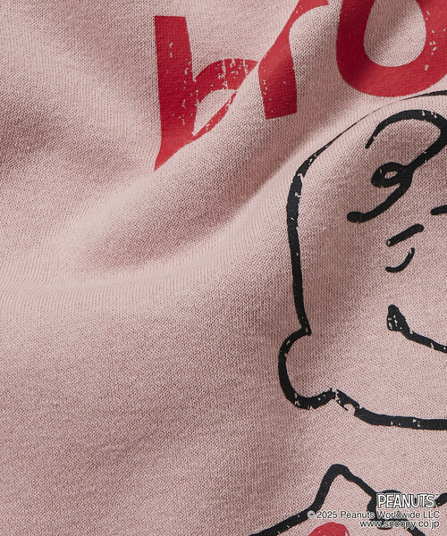 FREAK'S STORE(フリークスストア)の「限定展開 PEANUTS/ピーナッツ 別注 フロントプリント クルーネックスウェット/チャーリー・ブラウン(スウェット・メンズ・アッシュグレー/ネイビー/ピンク/スミクロ・MEDIUM/LARGE/SMALL)」の9枚目の写真