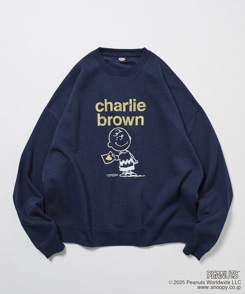 FREAK'S STORE(フリークスストア)の「限定展開 PEANUTS/ピーナッツ 別注 フロントプリント クルーネックスウェット/チャーリー・ブラウン(スウェット・メンズ・アッシュグレー/ネイビー/ピンク/スミクロ・MEDIUM/LARGE/SMALL)」の17枚目の写真