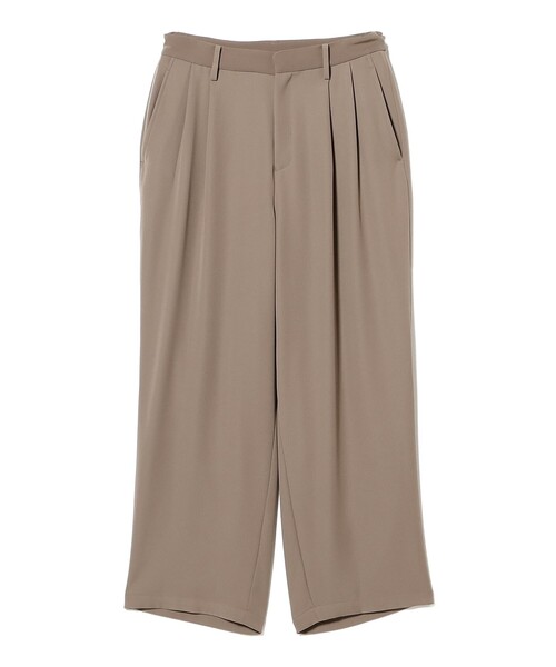 International Gallery BEAMS(インターナショナルギャラリービームス)の「QUATTROCCHI / ダブルクロスサテン ワイド パンツ(その他パンツ・メンズ・ブラウン系その他4/ブラック・LARGE/MEDIUM/SMALL)」の1枚目の写真