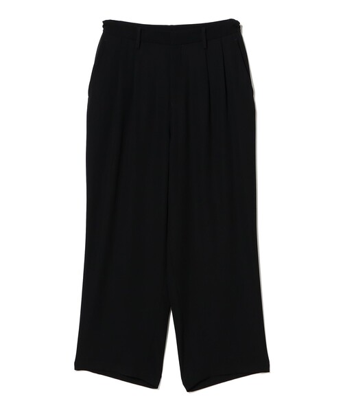 International Gallery BEAMS(インターナショナルギャラリービームス)の「QUATTROCCHI / ダブルクロスサテン ワイド パンツ(その他パンツ・メンズ・ブラウン系その他4/ブラック・LARGE/MEDIUM/SMALL)」の2枚目の写真