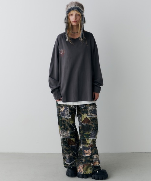AIVER(アイバー)の「AIVER カモボロワークパンツ(カーゴパンツ・メンズ・ベージュ/ダークカーキ・SMALL/MEDIUM/LARGE)」の18枚目の写真