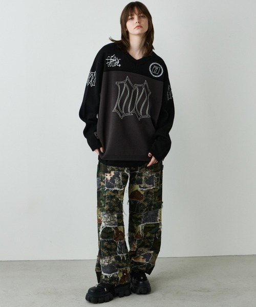 AIVER(アイバー)の「AIVER カモボロワークパンツ(カーゴパンツ・メンズ・ベージュ/ダークカーキ・SMALL/MEDIUM/LARGE)」の20枚目の写真