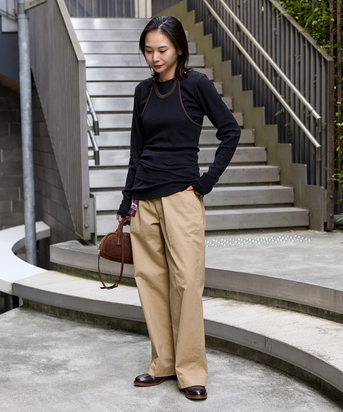 JOURNAL STANDARD（ジャーナルスタンダード）の「《追加》ベアテレココンパクトプルオーバー（Tシャツ/カットソー・レディース・ブラック/アイボリー/ホワイト/ブラウン・FREE）」の22枚目の写真