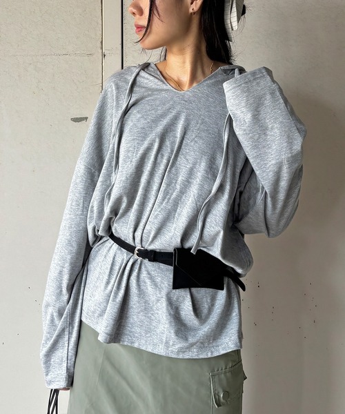 ISOOK（アイスー）の「【ISOOK / アイスー】2wayスエードミニポーチベルト / ベルトバッグ ウエストポーチ 細ベルト ミニバッグ 合皮 合成皮革 ベージュ ブラック 茶 黒 ZOZOTOWN限定（ベルト・レディース・ブラック/ベージュ・FREE）」の11枚目の写真