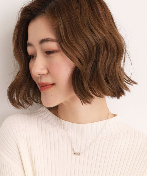 grove(グローブ)の「ノットビジューショートネックレス(ネックレス・レディース・ピンクゴールド/ゴールド・00)」の7枚目の写真