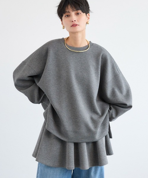 BARNYARDSTORM（バンヤードストーム）の「BARNYARDSTORM / ダンボールプルオーバー / マシンウォッシャブル【WEB限定】（スウェット・レディース・チャコールグレー/アイボリー・FREE）」の20枚目の写真