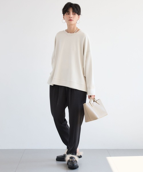 BARNYARDSTORM（バンヤードストーム）の「BARNYARDSTORM / ダンボールプルオーバー / マシンウォッシャブル【WEB限定】（スウェット・レディース・チャコールグレー/アイボリー・FREE）」の6枚目の写真