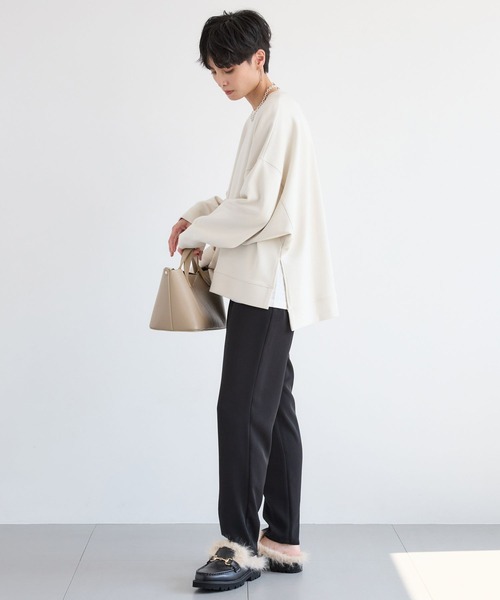 BARNYARDSTORM（バンヤードストーム）の「BARNYARDSTORM / ダンボールプルオーバー / マシンウォッシャブル【WEB限定】（スウェット・レディース・チャコールグレー/アイボリー・FREE）」の7枚目の写真