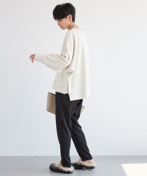 BARNYARDSTORM（バンヤードストーム）の「BARNYARDSTORM / ダンボールプルオーバー / マシンウォッシャブル【WEB限定】（スウェット・レディース・チャコールグレー/アイボリー・FREE）」の8枚目の写真