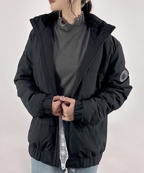 セール】【リアルダウン80％】ワンポイントダウンジャケット（ダウン