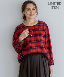 23区 L｜ニジュウサンクオオキイサイズのシャツ/ブラウス（レッド/赤色