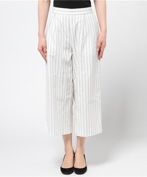 OUTLET（アウトレット）の「【Discoat】CNワイドクロップドPT（その他パンツ・レディース・ストライプ・LARGE）」の2枚目の写真