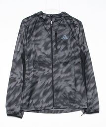アディダス adidas オウン ザ ラン総柄プリントジャケット