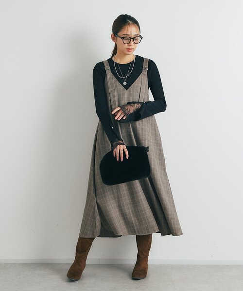 un dix cors（アンディコール）の「《さりげなく大人可愛い》ラメ入り袖口レースカットソー（Tシャツ/カットソー・レディース・ブラウン/オフホワイト/ブラック・FREE）」の22枚目の写真