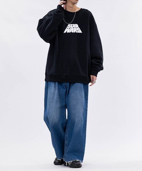 JOHN'S CLOSET(ジョンズクローゼット)の「【3】ブラスト加工 ダメージデニム 2タックスラックス(デニムパンツ・メンズ・スミクロ/ブルー/ブラウン・LARGE/MEDIUM/X-LARGE)」の19枚目の写真
