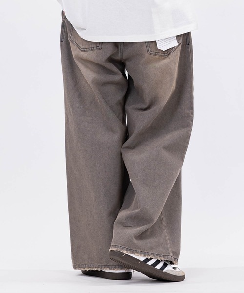 JOHN'S CLOSET(ジョンズクローゼット)の「【3】ブラスト加工 ダメージデニム 2タックスラックス(デニムパンツ・メンズ・スミクロ/ブルー/ブラウン・LARGE/MEDIUM/X-LARGE)」の18枚目の写真