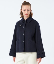 マッキントッシュフィロソフィー×BLUEBLUE ステンカラーコート ネイビー MACKINTOSH PHILOSOPHY マッキントッシュ フィロソフィー ステン