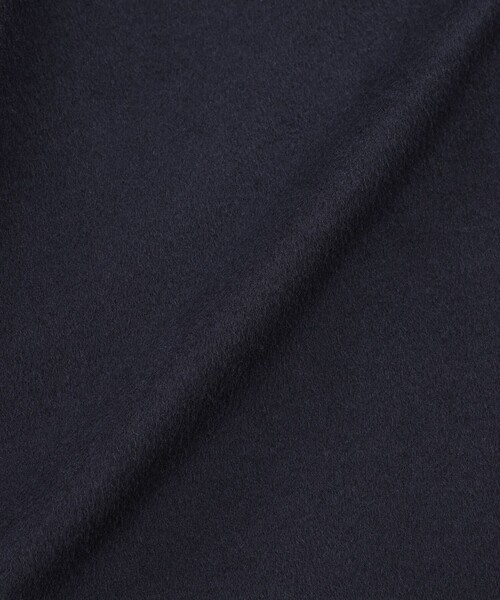 MACKINTOSH PHILOSOPHY（ﾏｯｷﾝﾄｯｼｭ ﾌｨﾛｿﾌｨｰ）の「【WELBURY SHORT（ウェルベリーショート）】ウールメルトン（ステンカラーコート・レディース・チャコールグレー/オフホワイト/ブルー系その他3/ブラウン/ダークネイビー・38/36）」の7枚目の写真