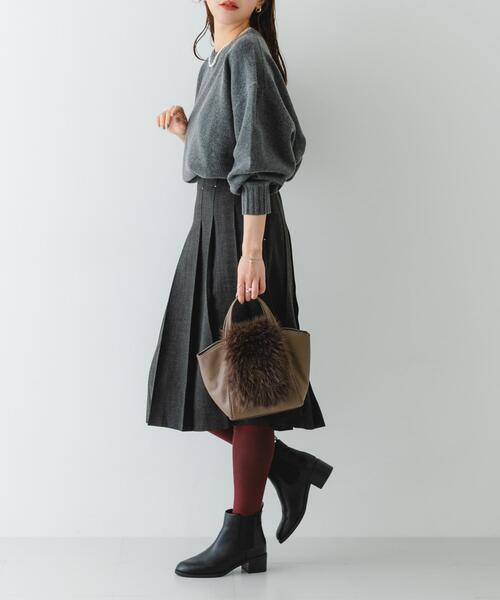 RODE SKO（ロデスコ）の「フラッフィーフラップハンドバッグ（ハンドバッグ・レディース・ベージュ/ブラウン系その他・ONE）」の8枚目の写真