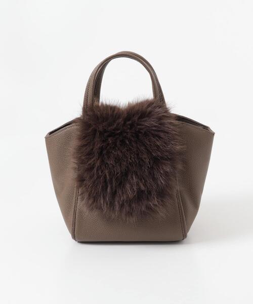 RODE SKO（ロデスコ）の「フラッフィーフラップハンドバッグ（ハンドバッグ・レディース・ベージュ/ブラウン系その他・ONE）」の15枚目の写真