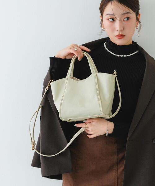 RODE SKO(ロデスコ)の「フラッフィーフラップハンドバッグ(ハンドバッグ・レディース・ベージュ/ブラウン系その他・ONE)」の14枚目の写真