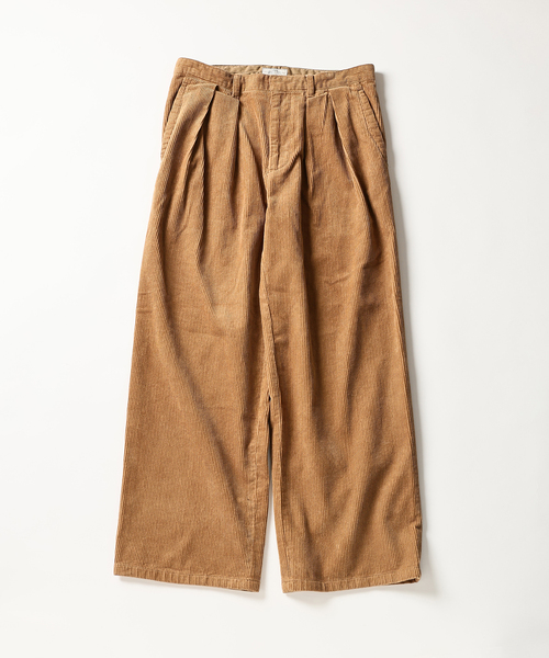 JOURNAL STANDARD relume(ジャーナルスタンダード レリューム)の「コーデュロイ 2タック スラックス(スラックス・メンズ・タン/ブラックミックス/ネイビー・SMALL/MEDIUM/LARGE)」の1枚目の写真