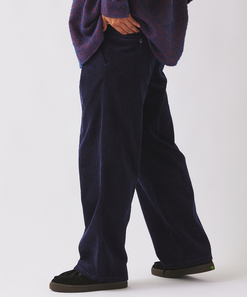 JOURNAL STANDARD relume(ジャーナルスタンダード レリューム)の「コーデュロイ 2タック スラックス(スラックス・メンズ・タン/ブラックミックス/ネイビー・SMALL/MEDIUM/LARGE)」の4枚目の写真